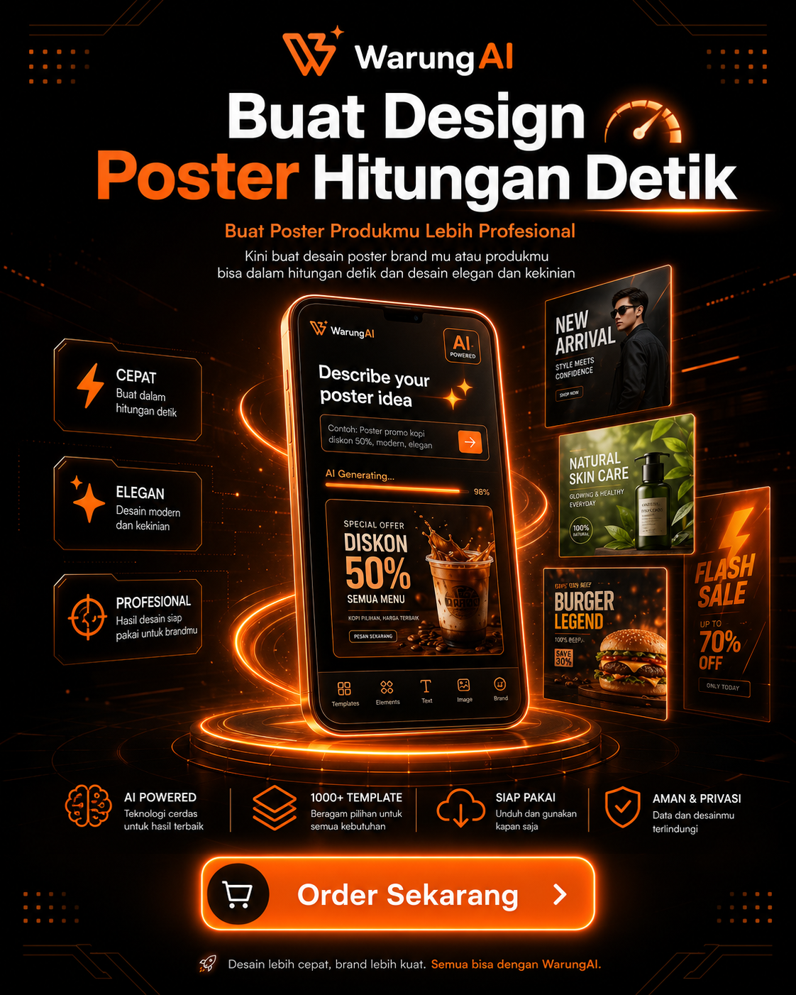 Buat Design Poster Hitungan Detik